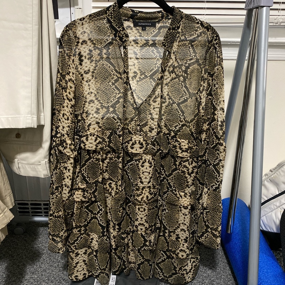Snake pattern dress